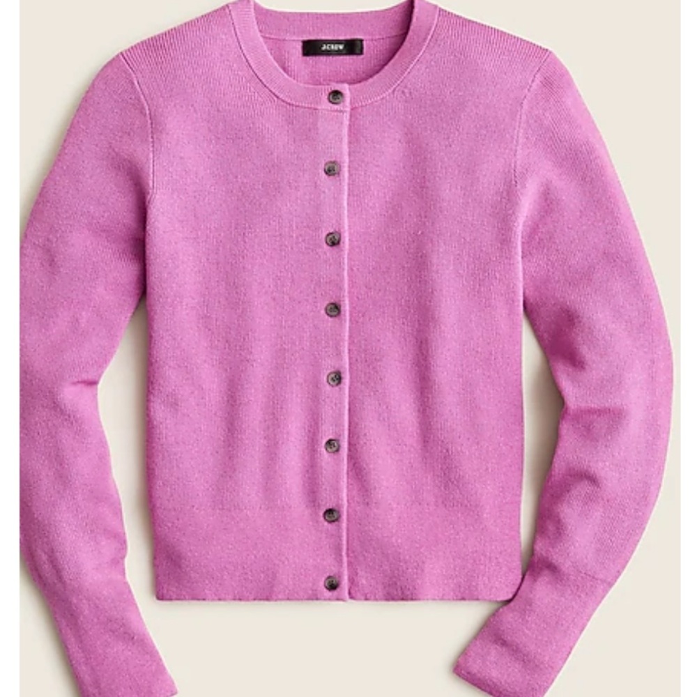 J. Crew Bright Pink Cardigan